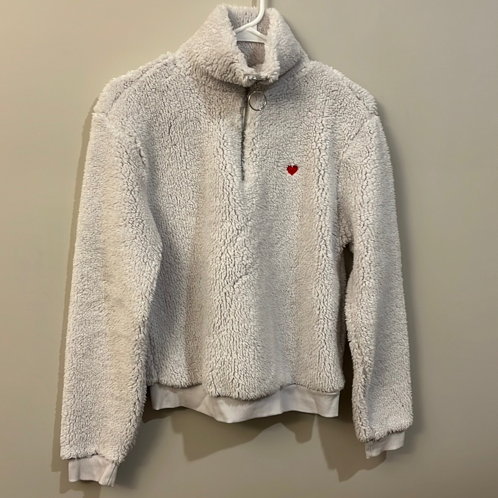 Topshop Sherpa Pullover